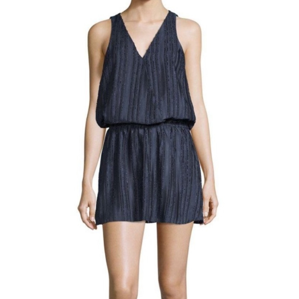 Navy Blue Parker Front Wrap Dress Size S NWT